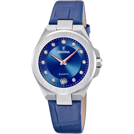 Festina Mademoiselle 20701/4 zegarek damski srebrny z różowym paskiem