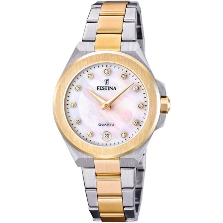 Festina Mademoiselle 20702/1 zegarek damski złoto-srebrny na bransolecie