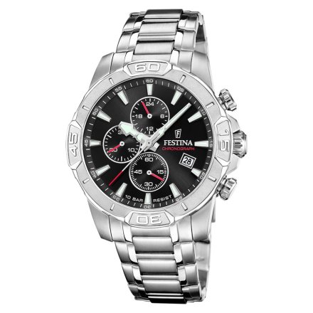 Festina Timeless Chronograph 20704/5 Zegarek Męski z zieloną tarczą chronograf