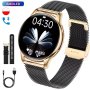 Rubicon Diana złoto-czarny smartwatch damski bransoleta + pasek