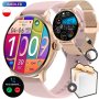 Różowy smartwatch RNCF35 ZESTAW NA PREZENT
