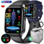 Czarny męski smartwatch z EKG RNCF33 ZESTAW NA PREZENT