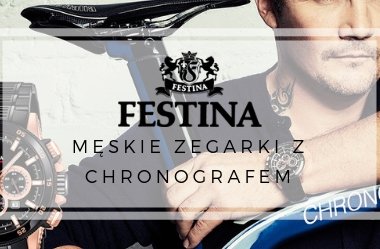 Sportowo-eleganckie zegarki męskie - Festina z chronografem