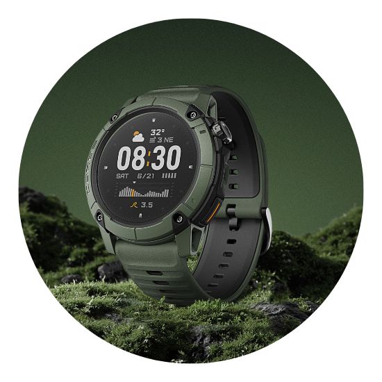 Coros Nomad Zielony - smartwatch z Adventure Journal