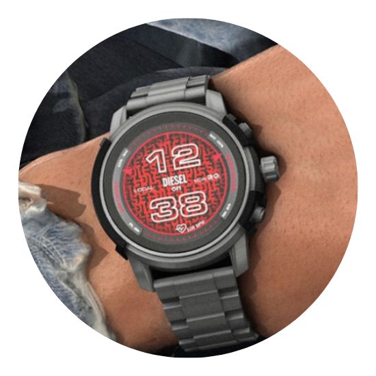 Smartwatch męski Diesel z funkcją rozmowy NFC Aktywność Sen