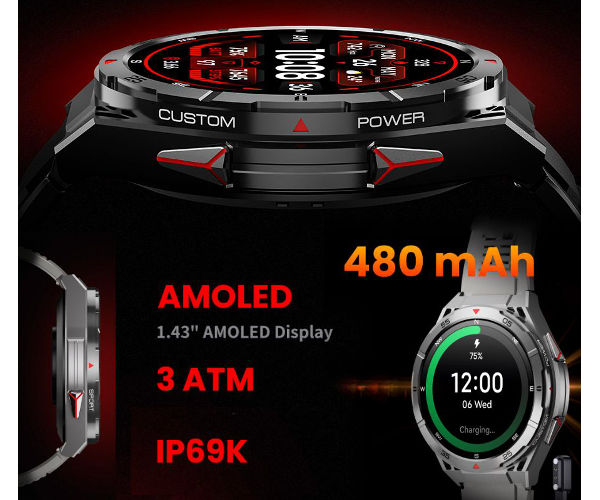 Smartwatch Rubicon RNCF41 Super bateria